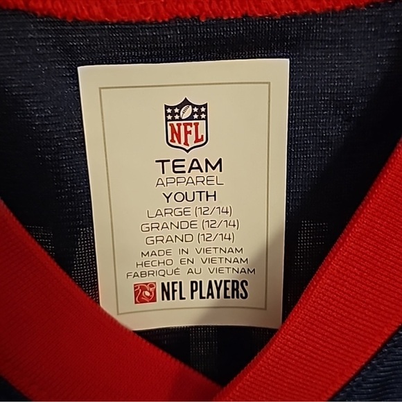 NFL New England Patriots Youth Short Sleeve Jersey Stevenson NEW with Tags - Picture 6 of 7